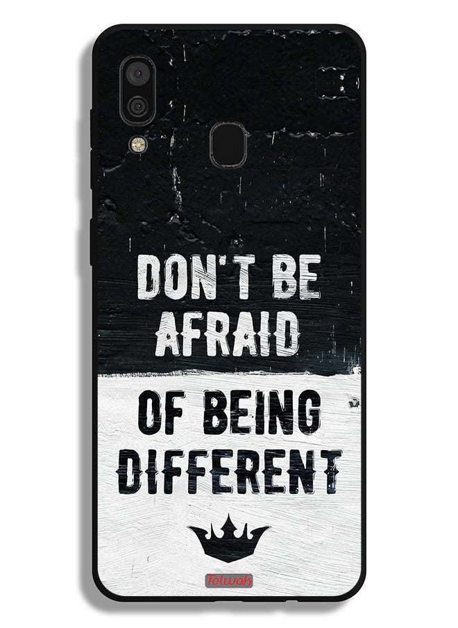 Tolwak - Samsung Galaxy A20 Protective Case Cover Do Not Be Afraid Of Being Different - Image 1