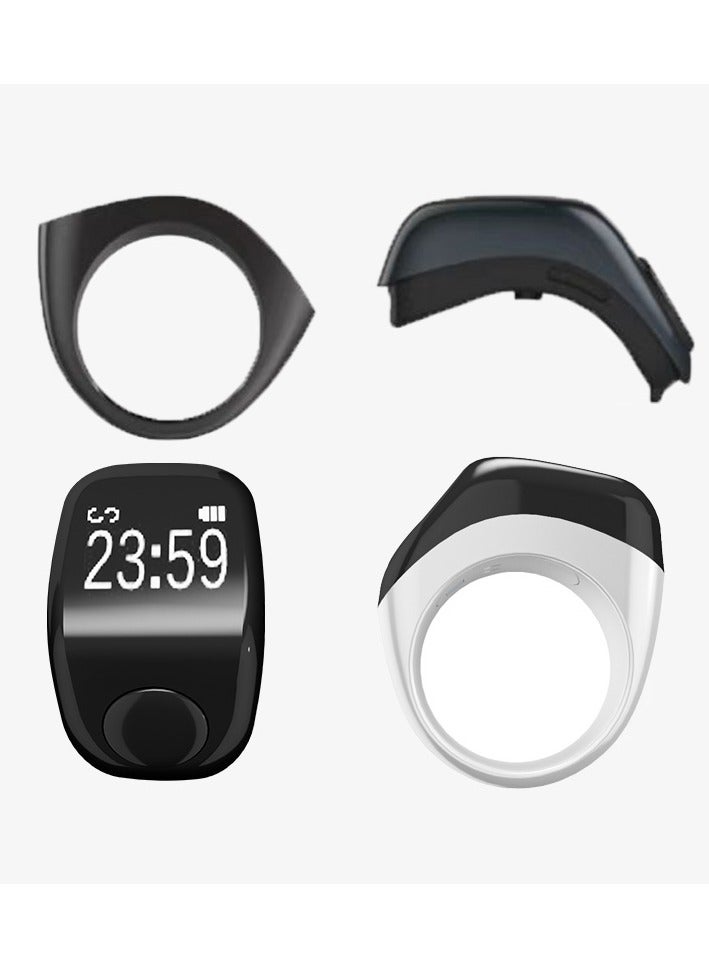 Zad Smart Digital Ring (Black) for Dhikr and Prayer Reminders with Mobile App - Three Sizes Included  - Image 2