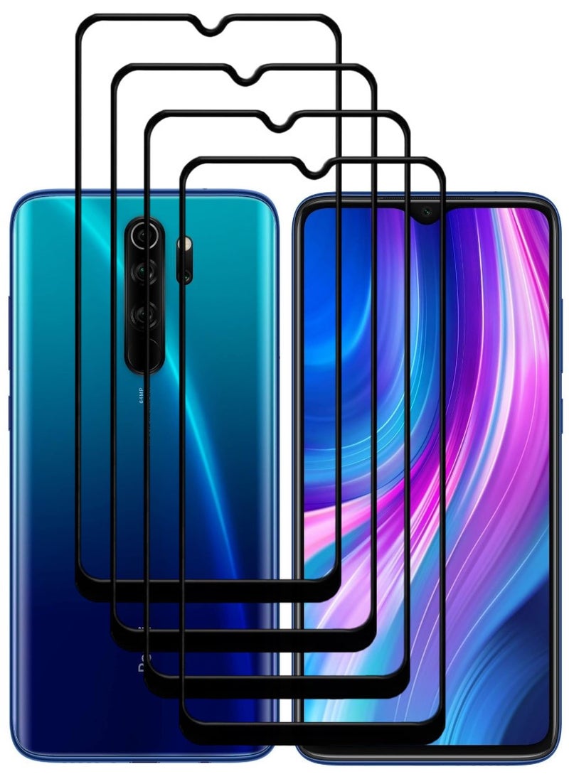 ACLIX 4 Pieces Antistatic ESD Dustproof Premium Quality High Definition Tempered Glass Screen Protector Designed For Xiaomi RedmiNote 8 Pro - Image 1