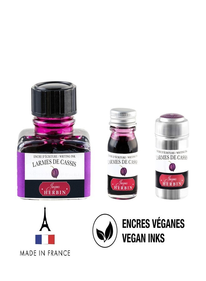 Jacques Herbin Herbin "D Ink Bottle (Larme de Cassis - 30ML) 13078T - Image 4