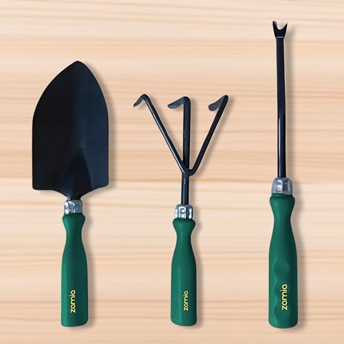 Zamia Gardening Tools Set of 3 | Trowel, Cultivator and Weeder | Beginners Kit for Home Gardening - Image 4