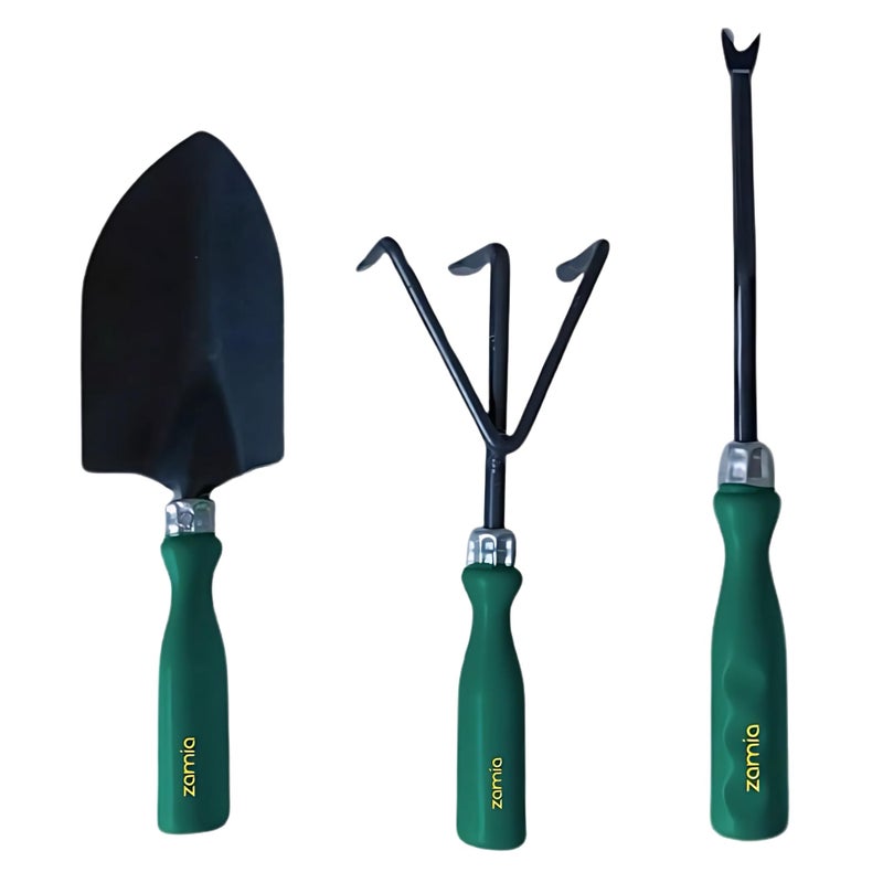 Zamia Gardening Tools Set of 3 | Trowel, Cultivator and Weeder | Beginners Kit for Home Gardening - Image 5