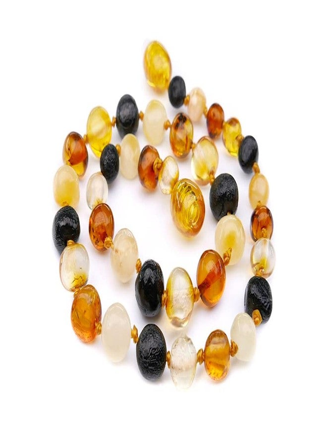 Amber-Touch Baltic Amber Necklace for Adult - Natural Amber from Baltic Region, Genuine Baltic Amber (17.7 inch, Multi) - Image 4