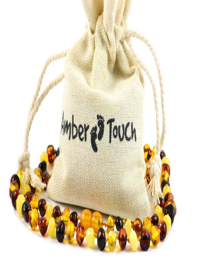 Amber-Touch Baltic Amber Necklace for Adult - Natural Amber from Baltic Region, Genuine Baltic Amber (17.7 inch, Multi) - Image 1