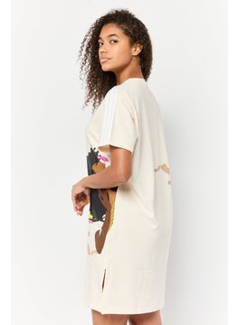 adidas Originals Women Sportswear Fit Short Sleeves Outdoor Dress, Multicolor  - Image 4