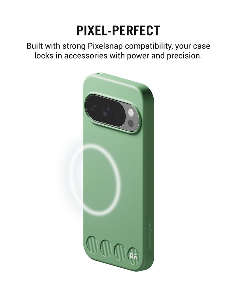 DailyObjects Google Pixel 10 Pro Stack Classic Magnetic Case Cover | Compatible with Magnetic | Camera & Body Protection | Scratch Proof | Dual Hybrid Protection | Wireless Charging - Mint Green - Image 5