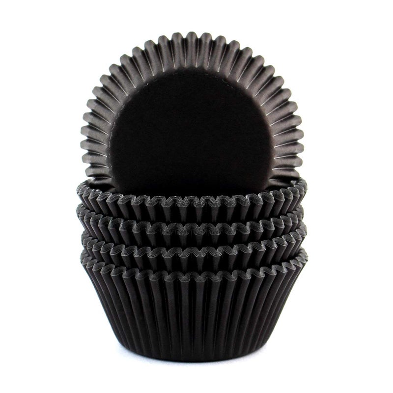 Eoonfirst Standard Size Cupcake Liners Halloween Party Baking Cups 100 Pcs Black