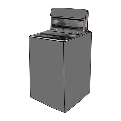 Wings Star Top Load Washing Machine Cover for LG 8 KG Fully-Automatic Top Loading T80SJSF1Z, Grey - Image 1
