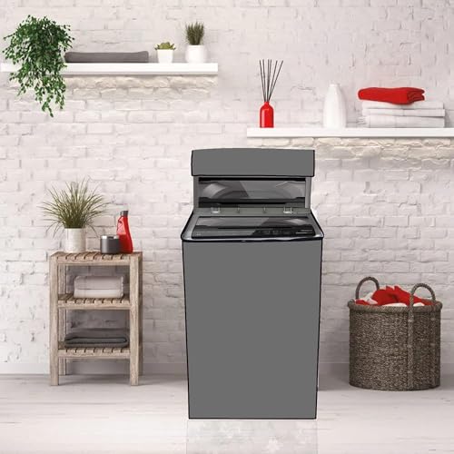 Wings Star Top Load Washing Machine Cover for LG 8 KG Fully-Automatic Top Loading T80SJSF1Z, Grey - Image 5