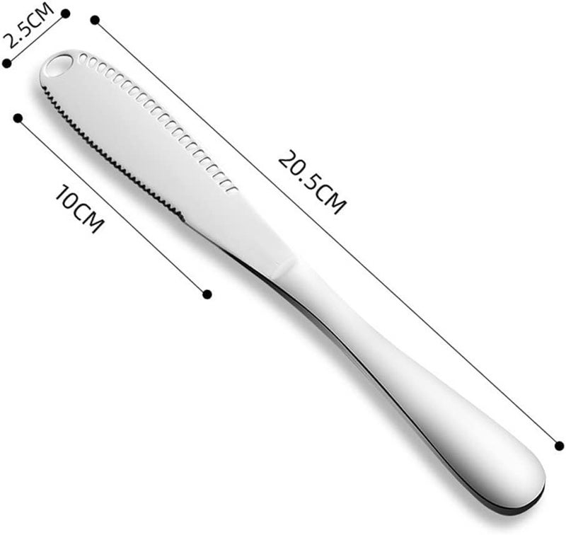 HANSWARE 3-in-1 Multi-Function Cheese & Butter Knife, Stainless Steel, Easy Spread, Curler, 2 PCS - Image 5