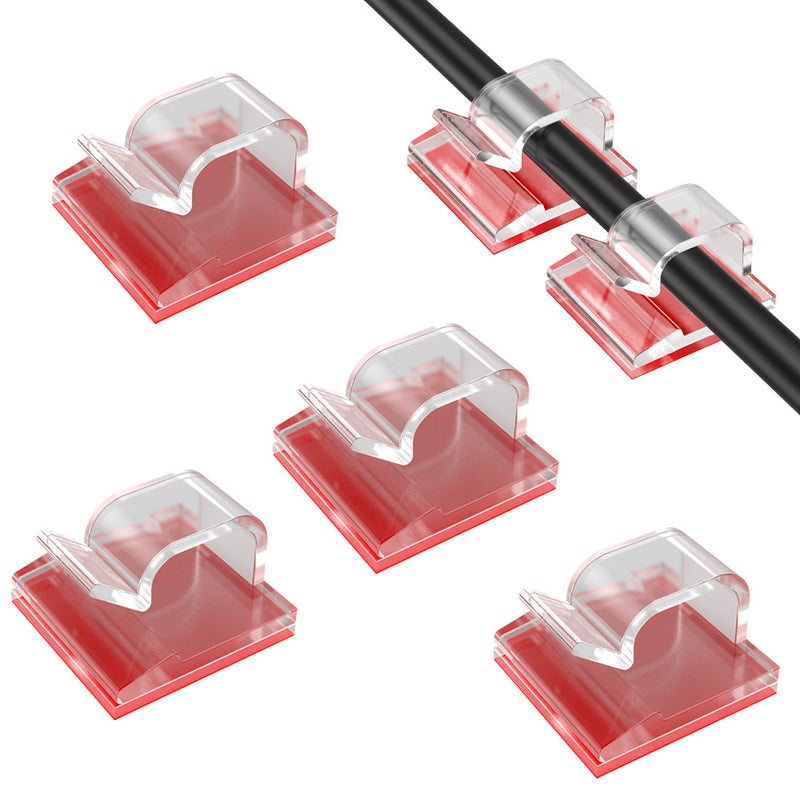 Self-Adhesive Cable Fixing Seat Cable Desktop Cable Card Simple Wiring Buckle Cable Finishing Winder - Image 2