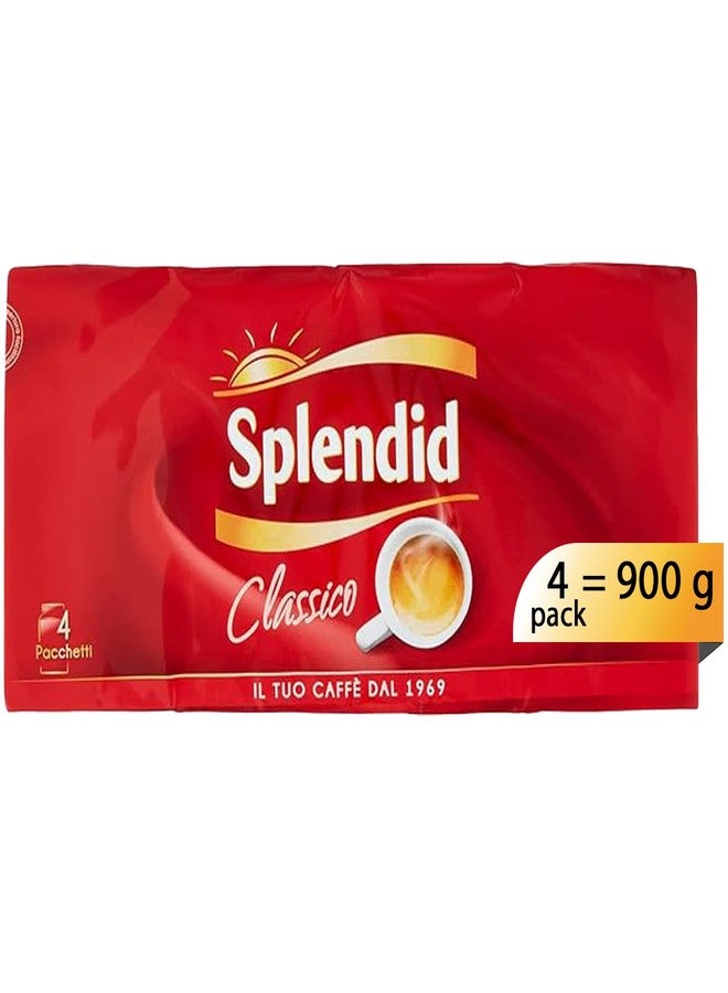 Splendid:"Classico" Ground Coffee 4 x 225 Bricks Grams, Total 900 Grams - Image 1