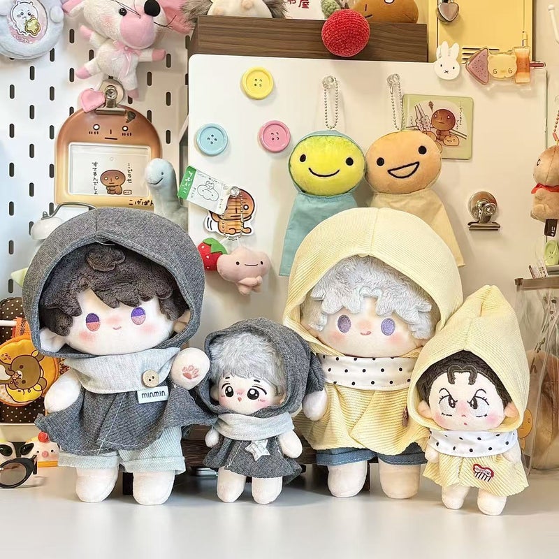 Doll Cape and Coat Set for 10/15/20cm Cotton Dolls, Cute Plush Doll Accessories - Image 1