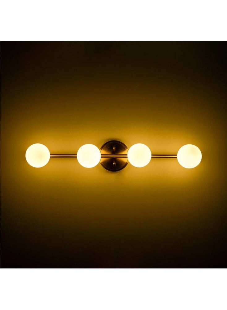 Cluc Gold Globo di vetro Chandelier - 4  globes - Image 3