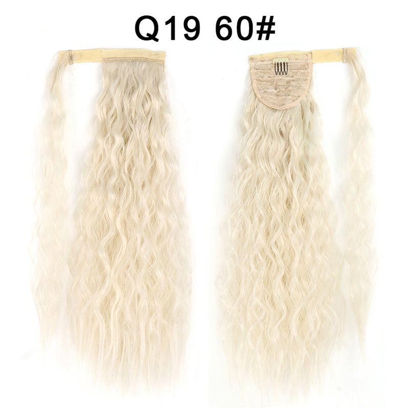 Generic Xuchang Magic Tape Corn Curly Ponytail Extension Q19  60#