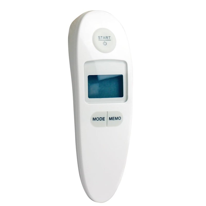 ADC Essentials 1Second NonContact Infrared Thermometer with ColorCoded Backlight and 10Reading Memory Model 431 White - Image 1