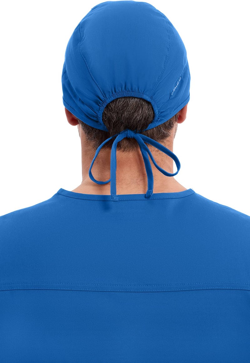 Cherokee Men and Women Scrub Cap with Adjustable Elastic Tie-Back Lightweight, Breathable No-Slip Unisex Surgical Cap - 2506, OS, Royal - Image 4
