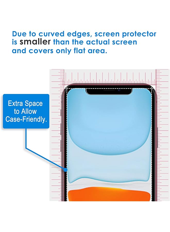 Jetech Screen Protector For Iphone 11 And Iphone Xr 6.1 Inch Tempered Glass Film 2 Pack - Image 4