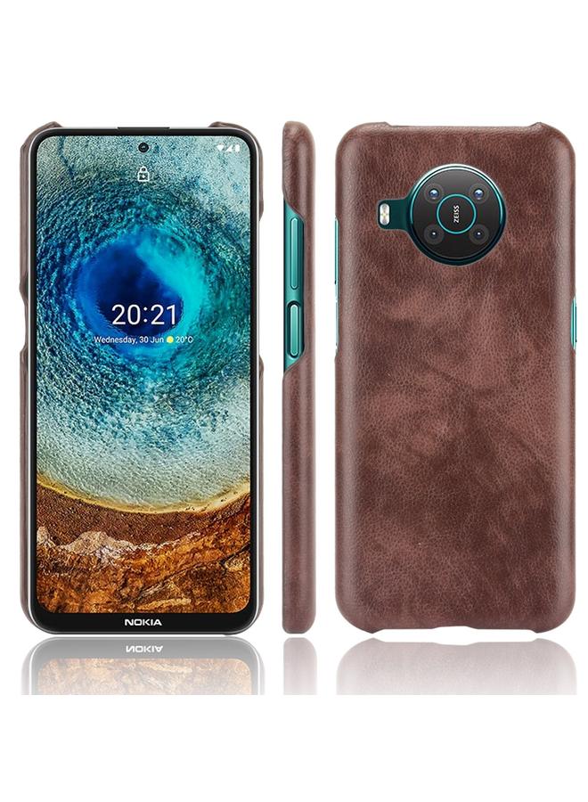 اس-توب جراب لهاتف Nokia X10 / X20 مقاوم للصدمات مصنوع من مادة الليتشي PC + PU - Image 1