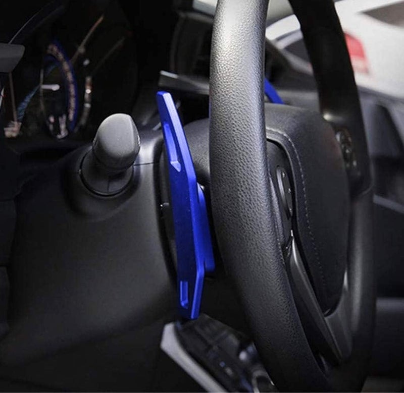 SANRILY Blue Steering Wheel Shift Paddle Shifter Extension for Toyota Camry and Corolla - Image 5