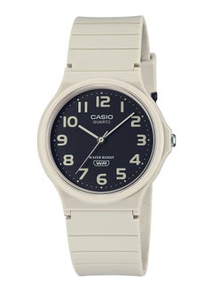 CASIO Casio Water Resistant Analog White Resin Band Watch - MQ-24UC-8BDF  - 34mm 