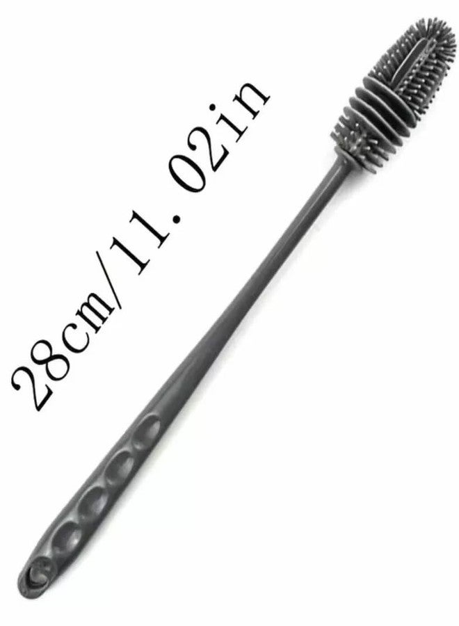 KRUPAVI Bottle Brush, 28 x 3.3 cm Silicone Long Cleaning Brush, Soft Baby Bottle Brush, Multifunctional Silicone Cleaning Brush, for Glass Bottles, Vases, Water Bottles Brushes (1 Pcs) - Image 2