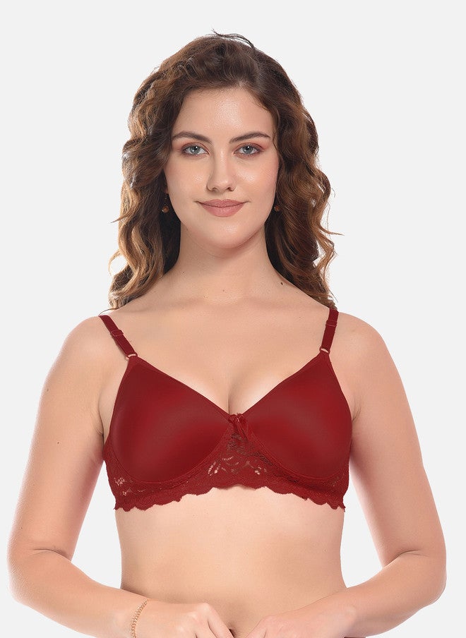 FIMS Pack of 3 Cotton Lace Everyday Bra - Lightly Padded - Image 2