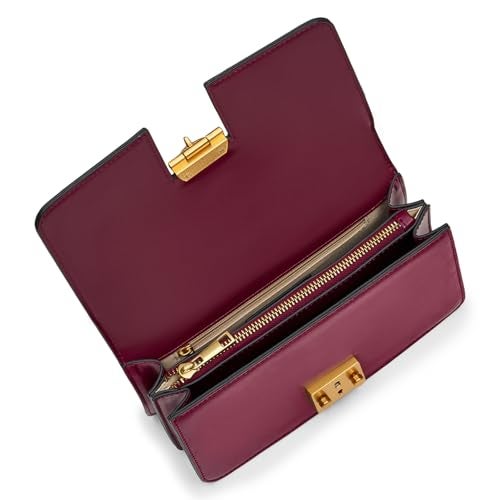Miraggio Scarlet Solid Crossbody Bag with Convertable Sling/Shoulder Chain for Women (Wine) - Image 3