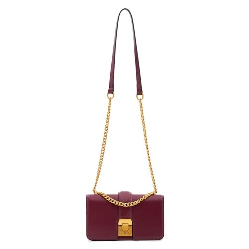 Miraggio Scarlet Solid Crossbody Bag with Convertable Sling/Shoulder Chain for Women (Wine) - Image 5