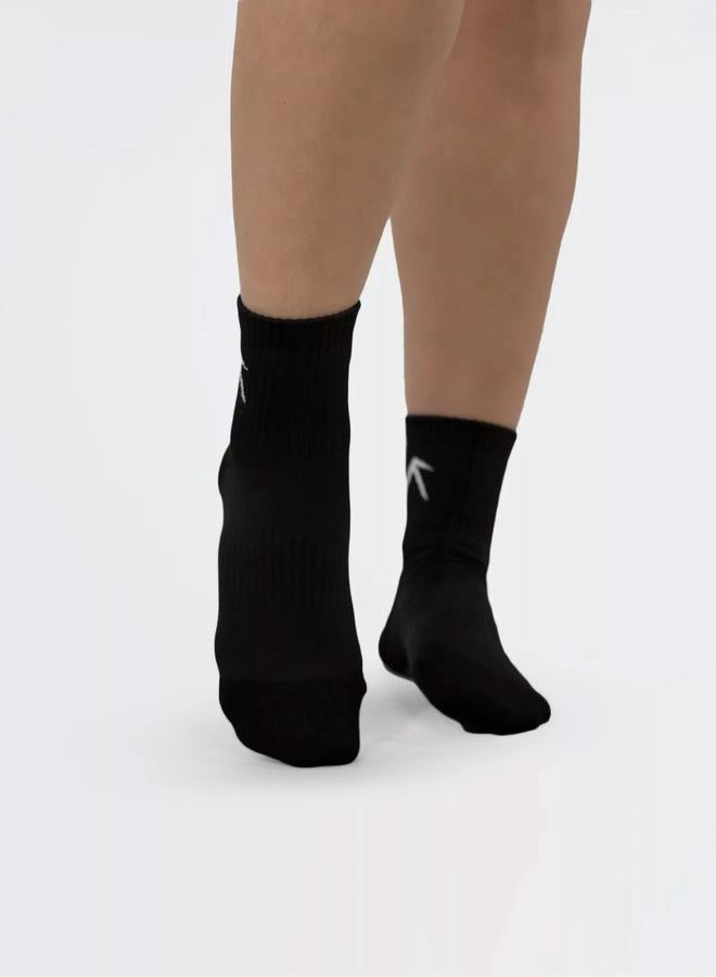 Wizard Pack of 3 - Black Short Crew Dry Touch Socks - Image 3