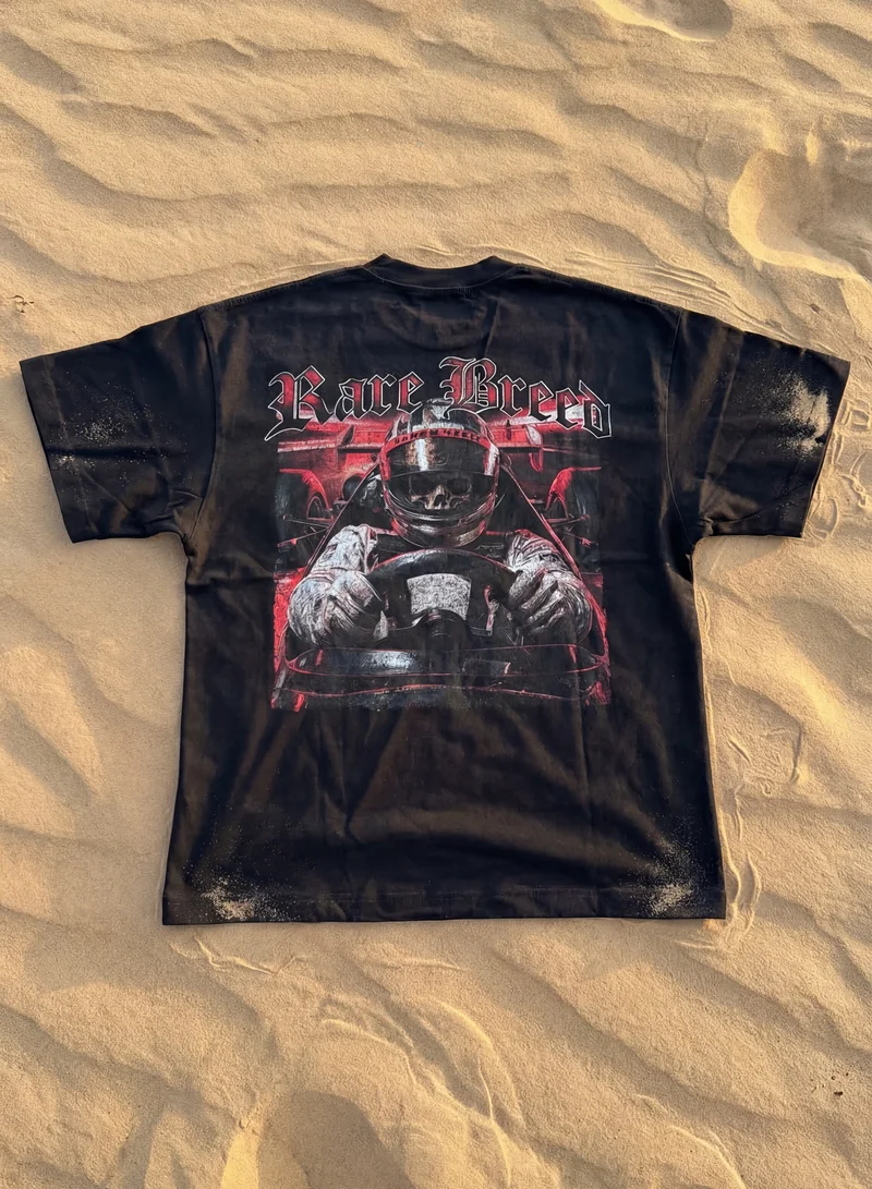 Tanjim Squad  RARE BREED SKULL DRIVER TEE – MIDNIGHT for Men | Best Price UAE