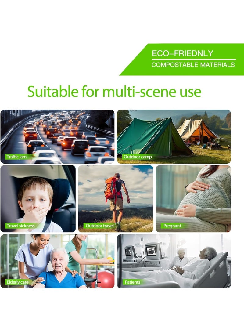 SOLARAE Disposable Urine Bags, 100% Compostable Unisex Urinals, 12 PCS 800ML Emergency Toilet for Car, Portable Camping Urinal Bags with Superior Absorbent Pad for Camping,Traffic Jams, Pregnant, Patient - Image 3