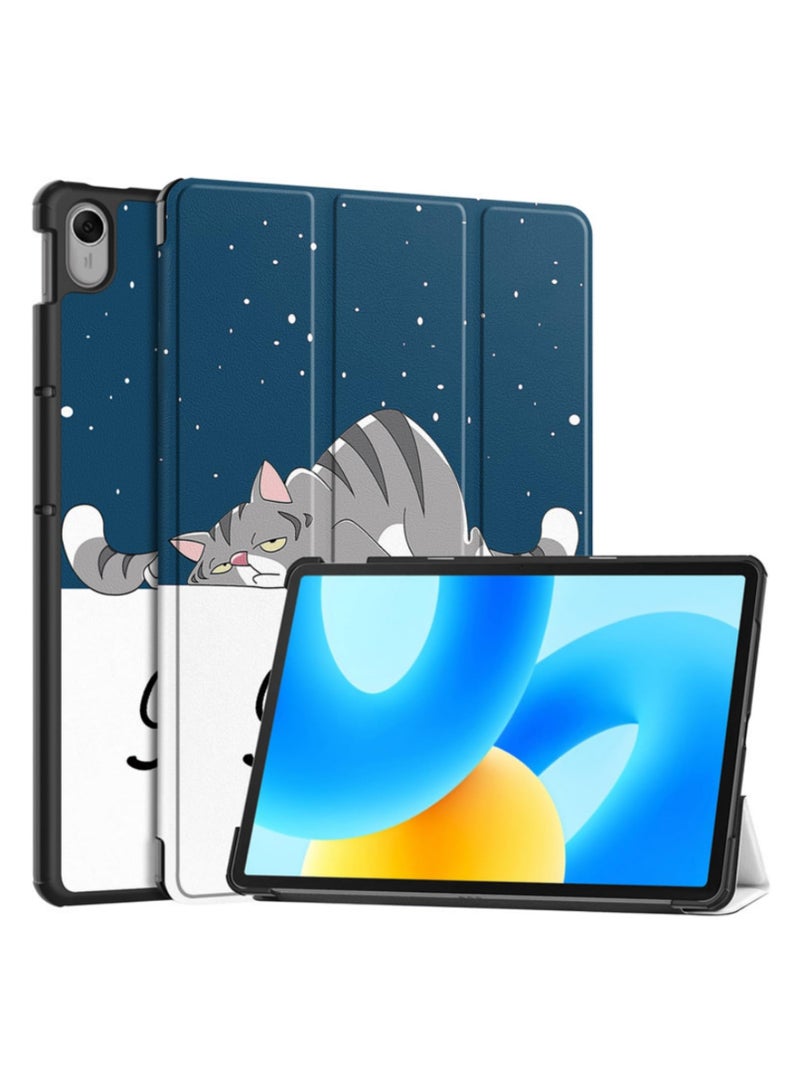 غطاء PU جلدي قابل للطي لجهاز Huawei MatePad 11.5 بوصة موديل 2023 (BTK-W00) - غطاء واقي أنيق، خفيف الوزن، مقاوم للصدمات مع ميزة النوم/الاستيقاظ التلقائي، حامل قابل للتعديل، وإغلاق مغناطيسي. - Image 1