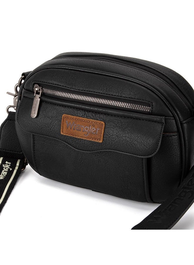 Wrangler Crossbody Purses For Women Trendy Camera Snapshot Bag Shoulder Bag With Wide Strap Wg748194Bk - Image 3