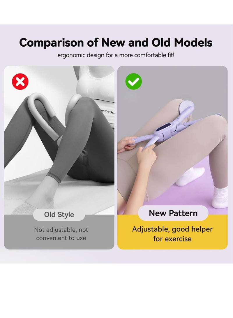 Excefore Pelvic Floor Strengthener for Women, Adjustable Thigh Muscle Trainer, Pelvic Floor Muscle Trainer, Foldable Thigh Toner Booty Trainer, for Thigh, Hip, Arm, Leg, Chest, Back Training - Image 4