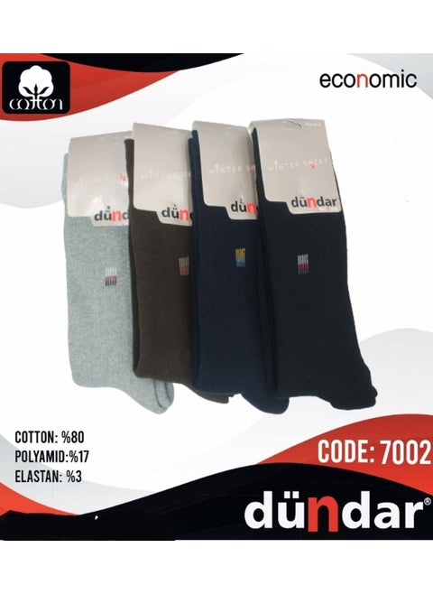 Dundar Men's Towel Lycra Socks 7002 - 6 Pieces