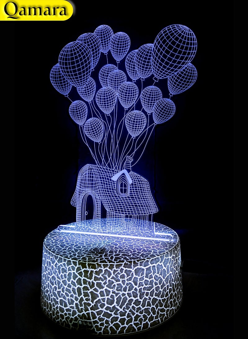 QAMARA 3D table lamp, balloon appearance design, bring visual impact in the dark night, put it in the room as a night light and ambient light.  - Image 2