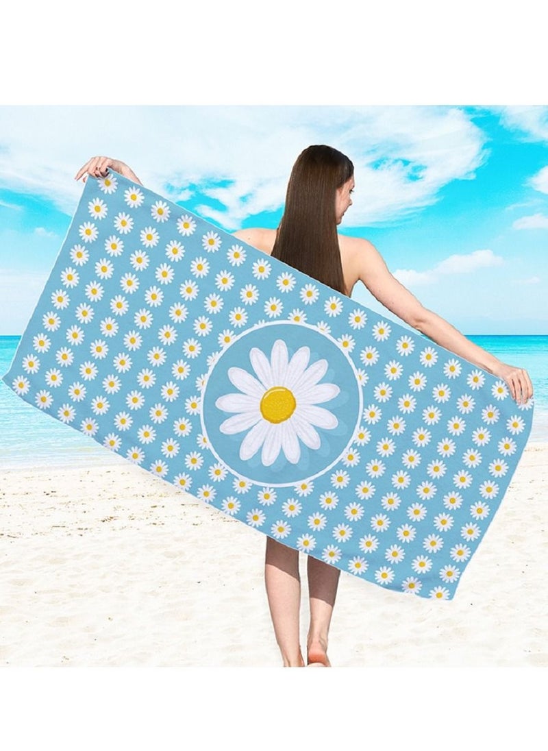 Y&D Microfiber Beach Towel,Quick Fast Dry Super Bath Towels Absorbent Blanket,Suitable For Travel,Camping,Pool 