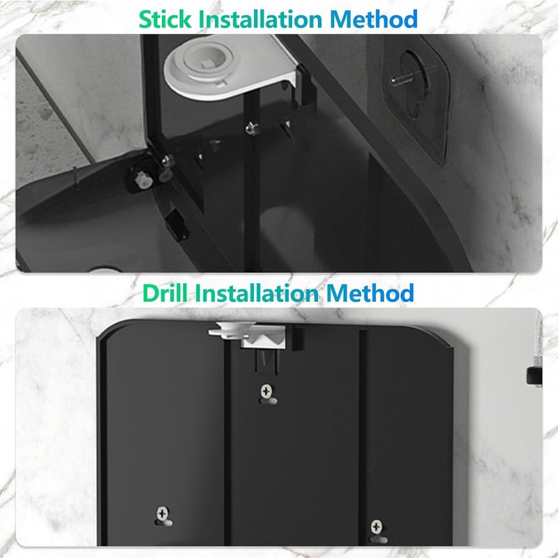 modunful Paper Towel Dispenser Wall Mount - Adhesive Paper Wowel Holder for Bathroom Compact, Touchless Hand Towel Dispenser for Kitchen 200 Sheet - Image 4