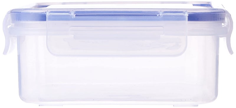 Aristo Lock & Fresh 220 Plastic Storage Container For Storing grains, pulses, rice, wheat etc - 900 ML, Transparent Clear, medium (LOCK&FRESH220) (22.5 x 13.5 x 6.5cm) - Image 2
