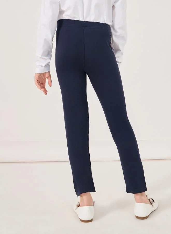 Styli Styli Solid Elastic Waistband Leggings