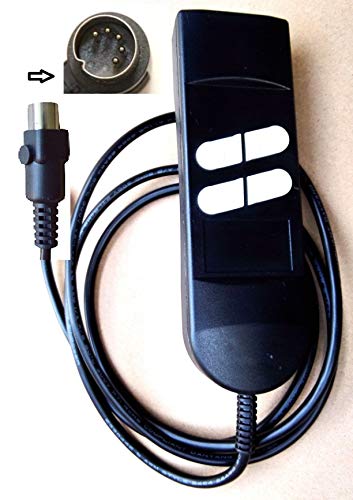 hmleaf UPDown 4 Button 5PIN Roll line 180 Electric Sofa Remote Hand Control for OKINLIMOSSPrideGoldenBerkline Lift Chair or Power Recliner