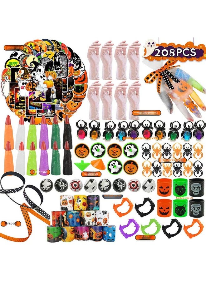 Loquat 【Direct Supply】  Decoration Dress Up Toy Party Gift Combination Suit Million-Color:Xt-49 【208pcs Glove Toy Set】 - Image 1