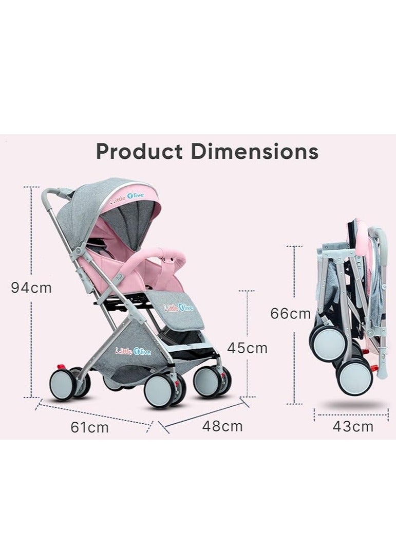 Little Olive  Stroller for Kids - Lightweight, Easy to Handle, Suitable for Toddlers and Young Children-Gray - Image 2
