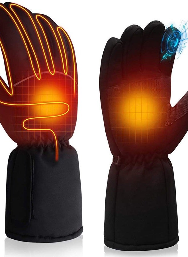 SVPRO Battery Operated Heating Gloves for Men and Women, Waterproof Electric Hand Warms Gloves, Battery Heated Glove Liners for Indoor Outdoor Hiking Cycling Skiing, Winter Warm Gloves for Hunting - Image 1