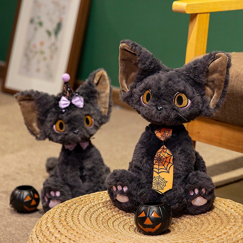 Super Cute Christmas Devon Rex Cat Black Cat Plush Toy Birthday Gift for Girlfriend, Bestie, Boys - Image 4