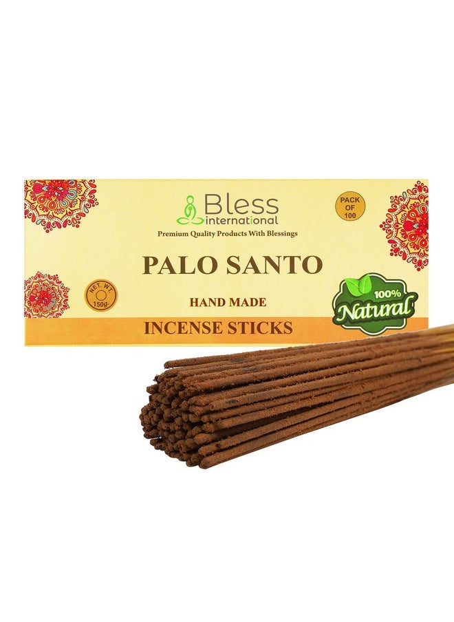 Bless International - Bless-Palo-Santo 100%-Natural-Handmade-Hand-Dipped-Incense-Sticks Organic-Chemicals-Free For-Purification-Relaxation-Positivity-Yoga-Meditation The-Best-Woods-Scent (100 Sticks (150Gm)) - Image 1