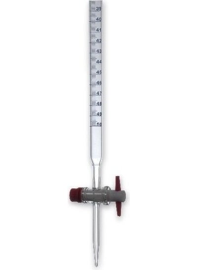 LAB Burette Plain, With Tap 25 ml 