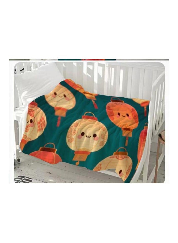 general Flannel thin blanket (warm and comfortable, suitable for sleep, gaming, dust removal and sandproof) 150cm*200cm - 987 - Image 1