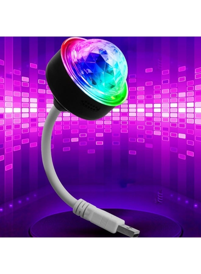 Household LED Outdoor Mobile USB Lamp Reading Lamp Charging Treasure Lamp Keyboard Lamp Learning Lamp Portable Night Light-Color:USB Small Magic Ball Colorful Lights-single Color  - Image 3